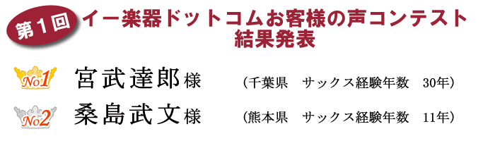 第１回結果発表